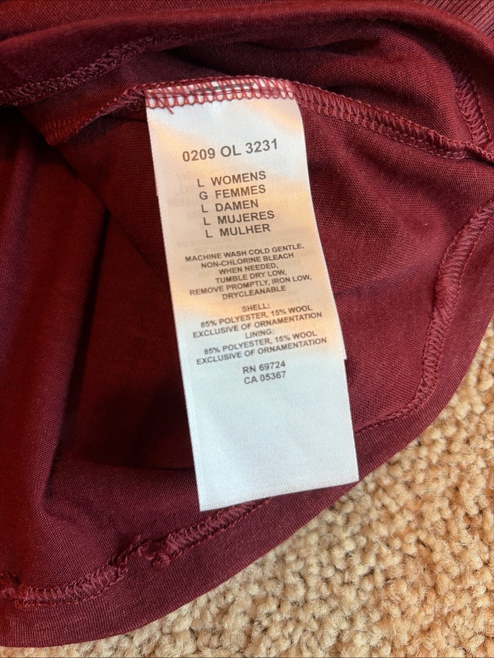 Mountain Hardwear Women's Long Sleeve Top Size L Athletic Casual Wear Wine - Picture 8 of 11